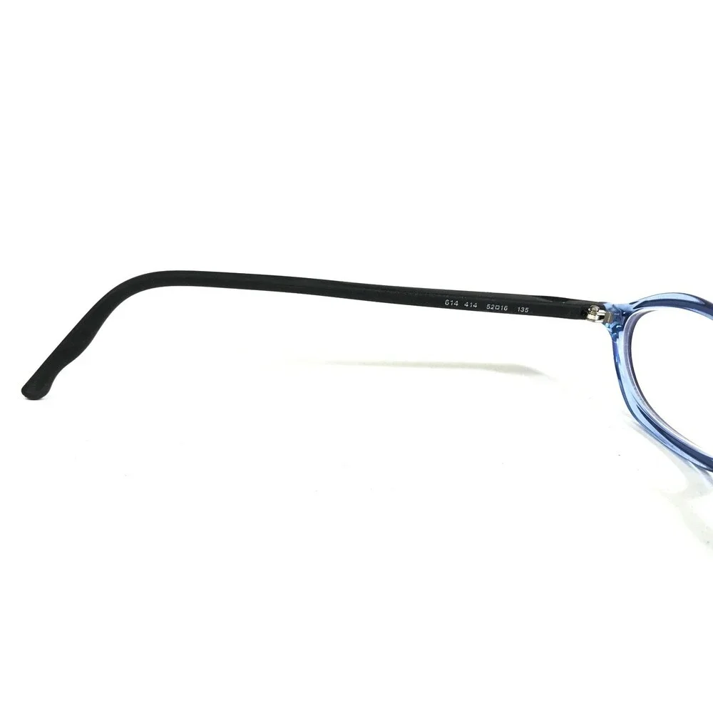 Emporio Armani Eyeglasses Frames 614 414 Black Clear Blue Oval 52-16-135